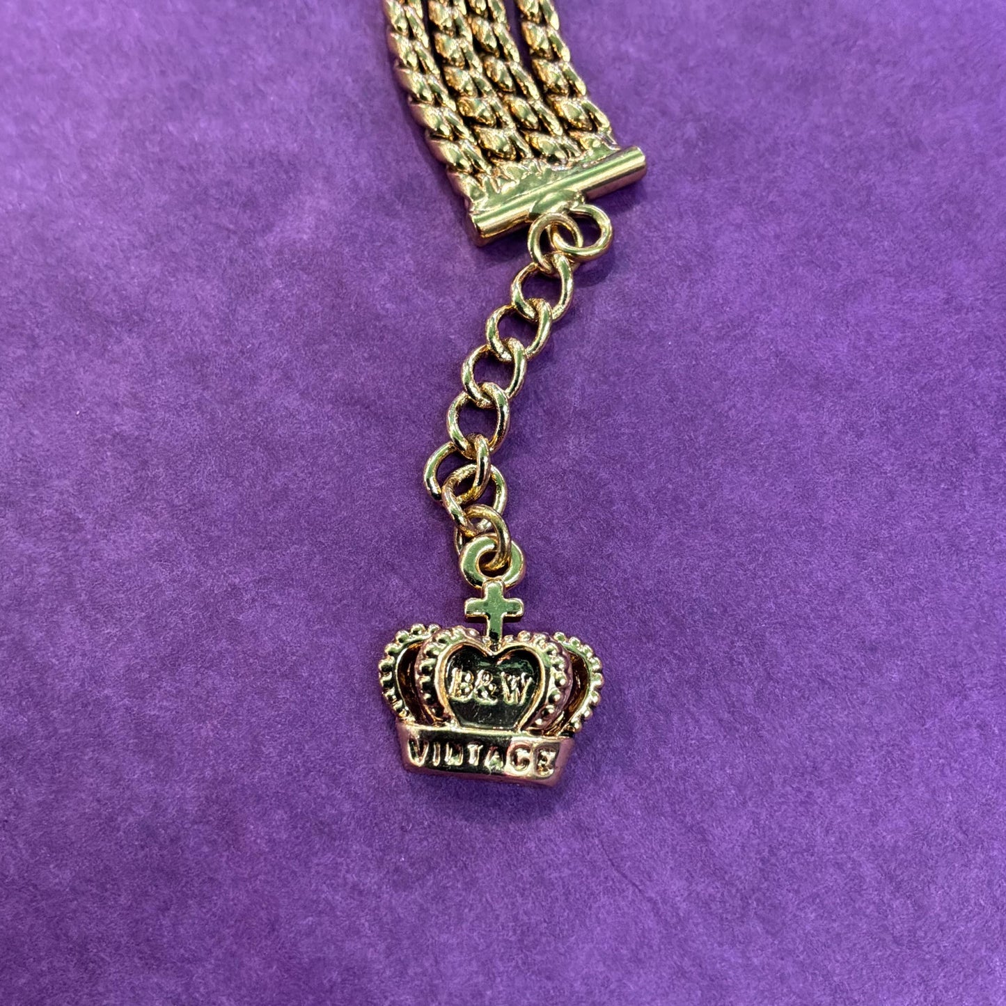 Vintage Butler and Wilson Crystal Bejewelled Diamond Chain Bracelet