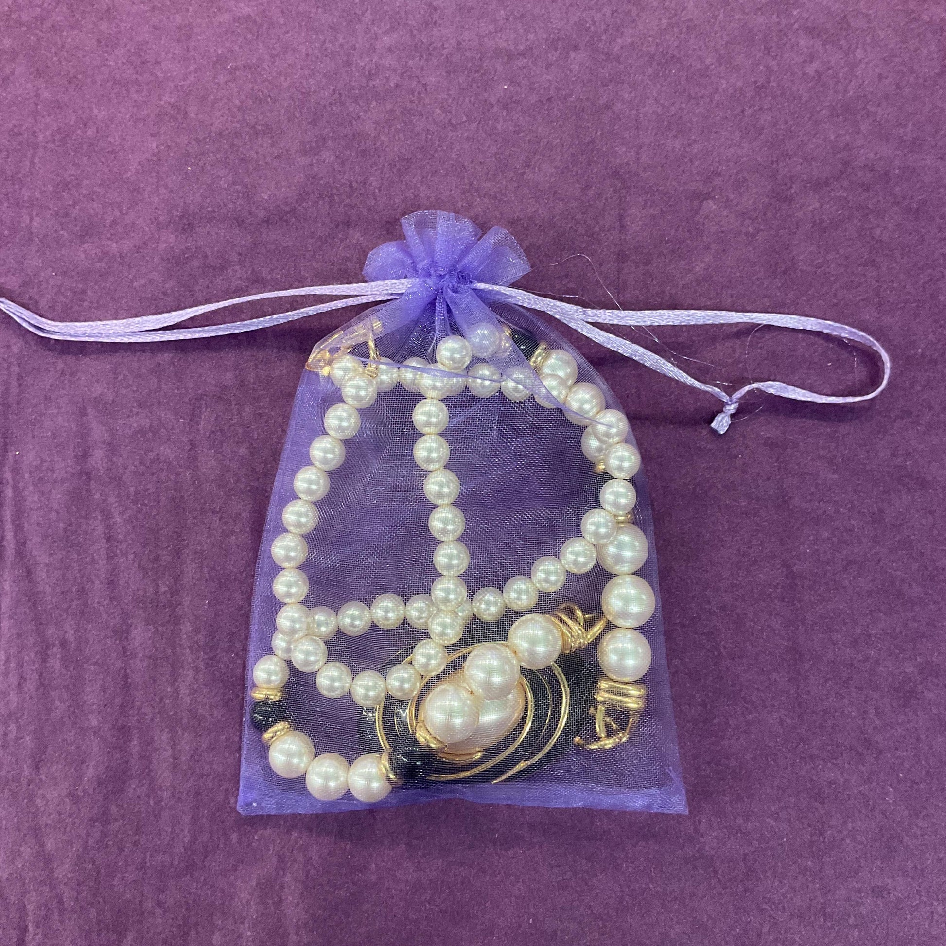 Vintage 1980s NAPIER Faux Pearl Statement Beaded Necklace