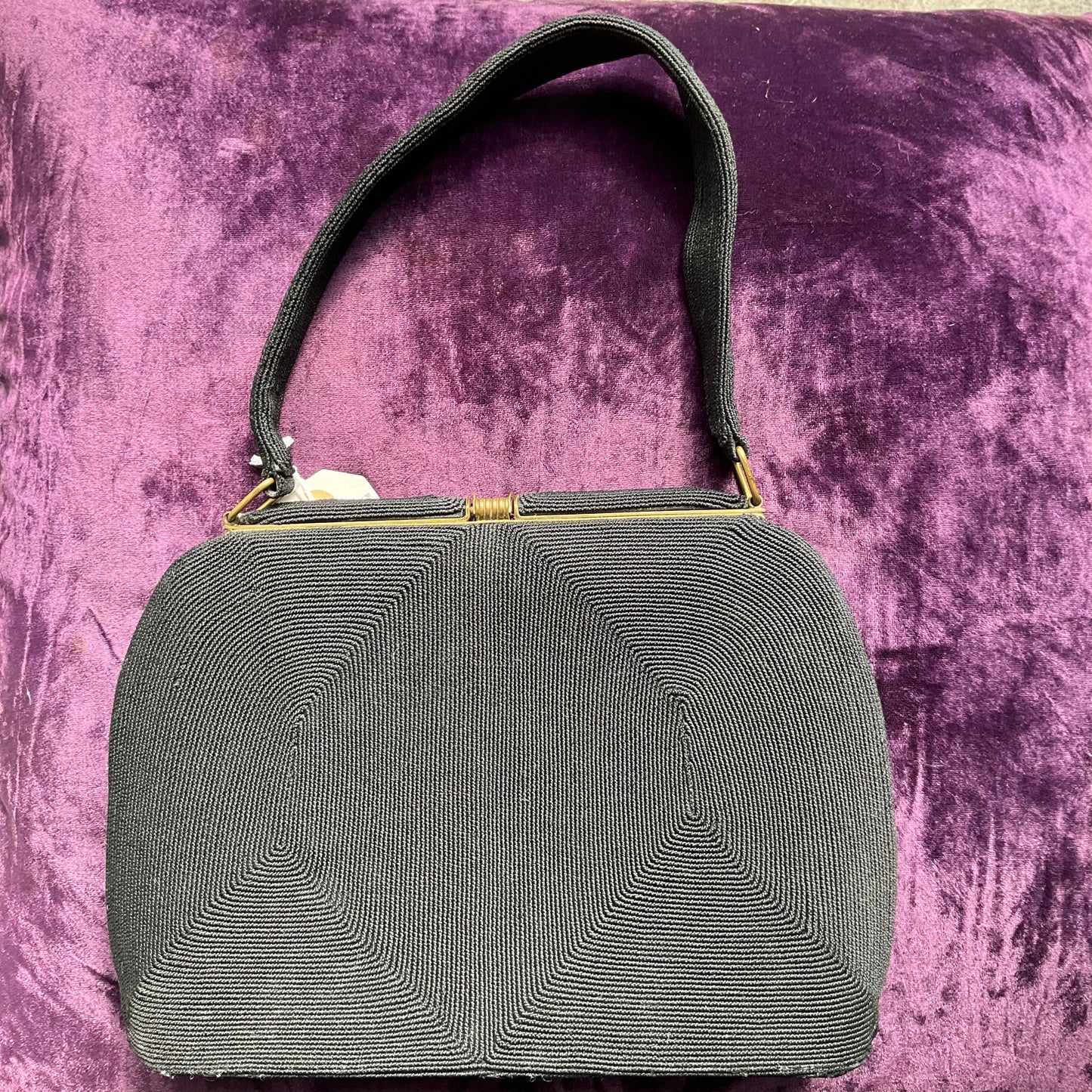 Vintage Cordé Handbag 1940s Black