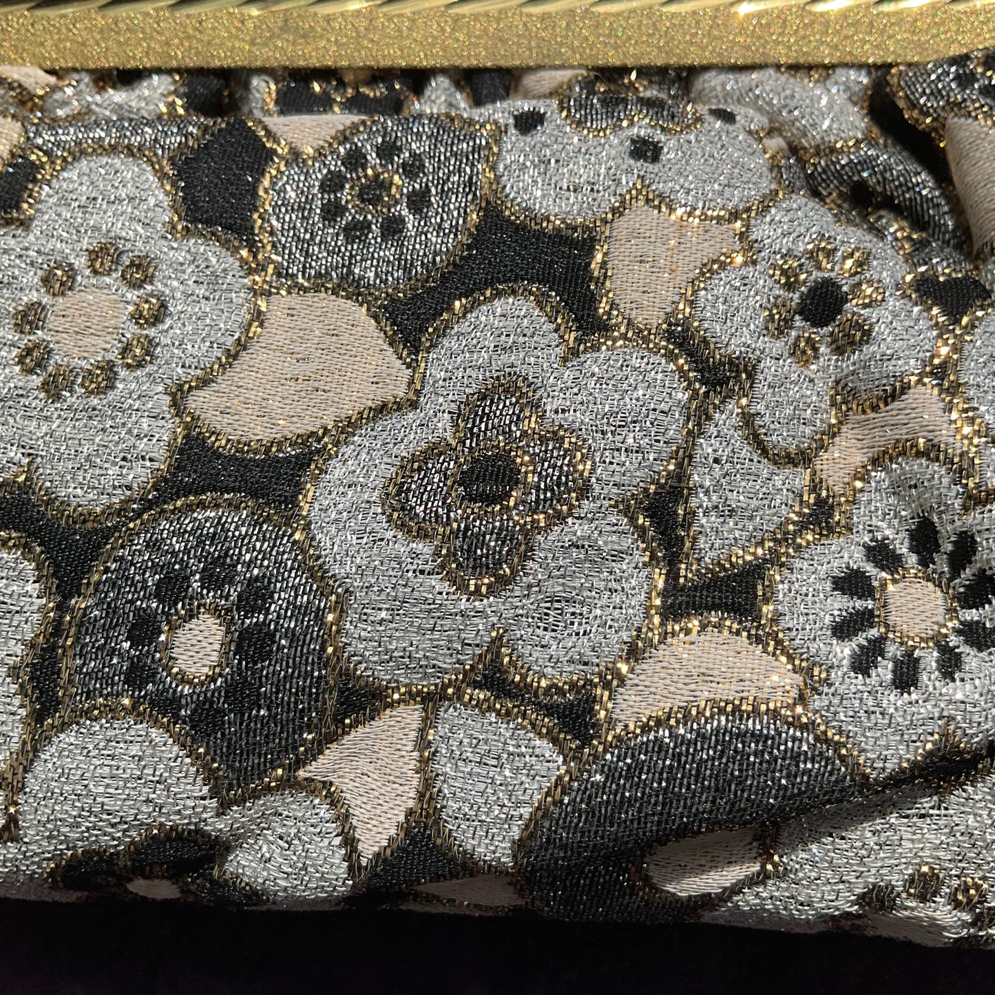 CFR 1960s Floral Lurex Cocktail Bag