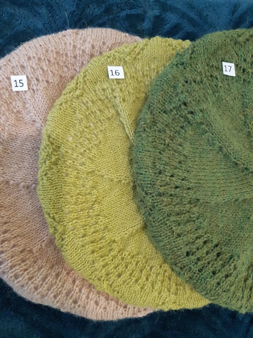 Hand knitted Alpaca ‘Clarice’ beret
