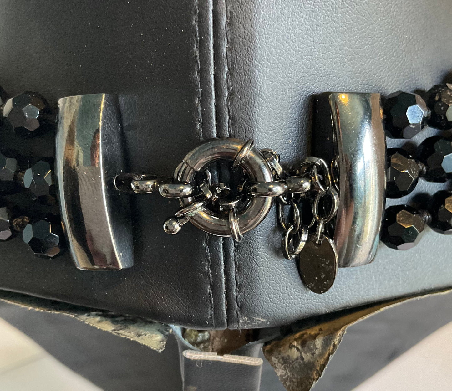 Vintage Jaeger Asymmetric Beaded Necklace