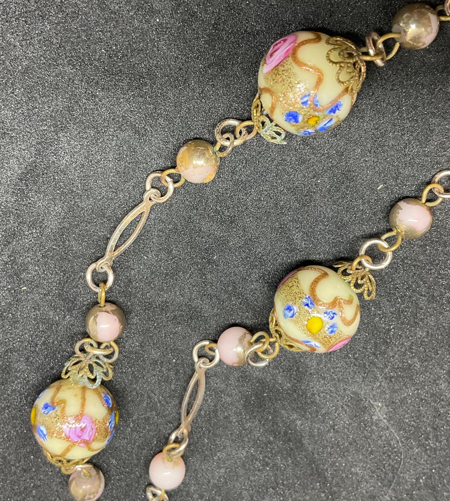 Vintage Venetian ‘Wedding Cake’ Beaded Necklace