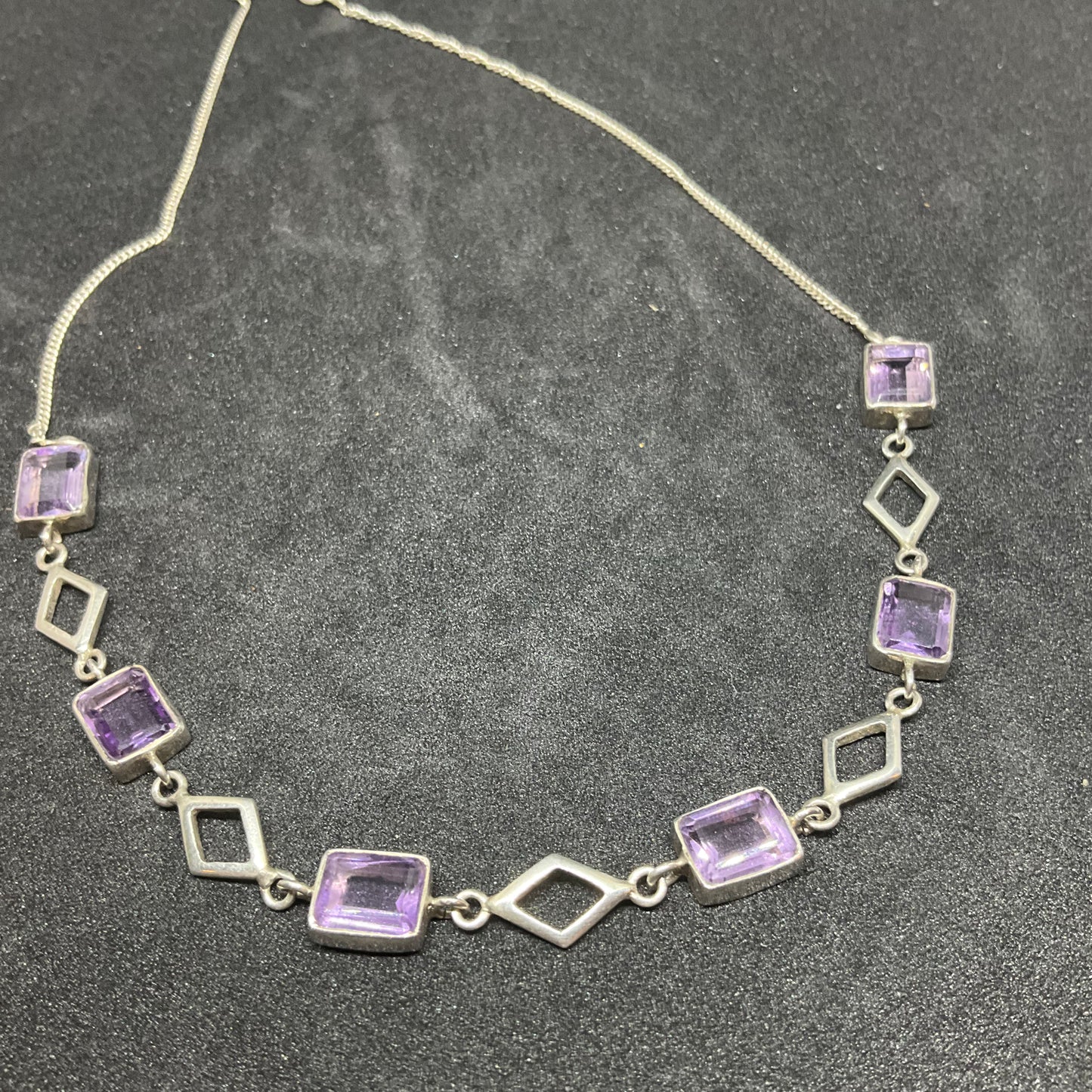 Vintage Amethyst & Silver Necklace