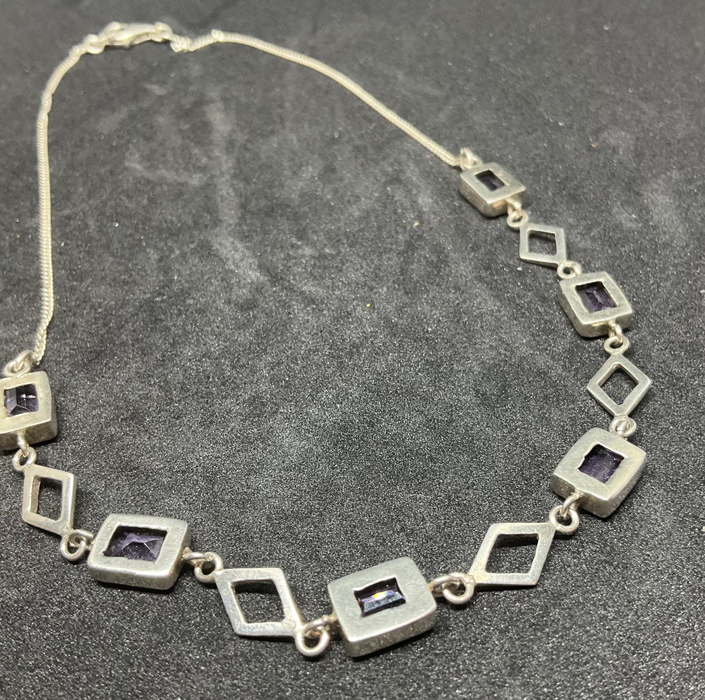 Vintage Amethyst & Silver Necklace